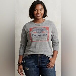 Torrid Brew City- Budweiser Gray Sweatshirt with Logo